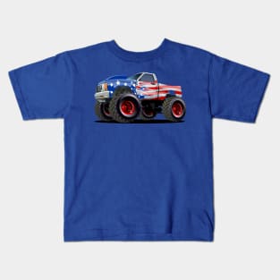 Cartoon monster truck Kids T-Shirt